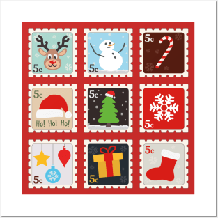 Christmas Stamps | Gift Ideas | Cute Design Posters and Art